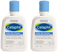 Cetaphil Face Wash Gentle Skin Cleanser for Dry to Normal, Sensitive Skin, 125 ml Hydrating Face Wash with Niacinamide, Vitamin B5 (Pack of 2)