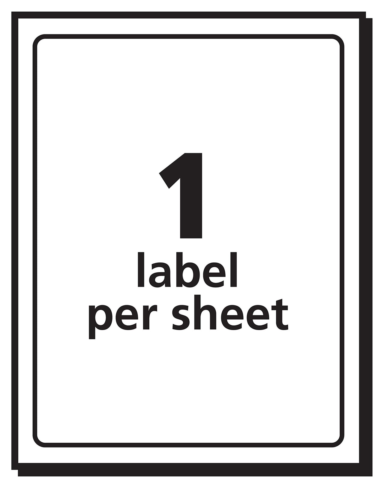 Avery Printable Shipping Labels, 4" x 6", White, 20 Blank Address Labels (05292) (Pack of 2) 1 Count (Pack of 2)