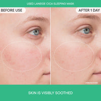 Laneige Cica Sleeping Mask for Face(AD) | Soothing & Calming Night Cream for Dry Sensitive Skin | Lightweight | Hydrating Overnight Treatment | Strenthen Skin Barrier | Korean Skincare | 60ml