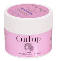 Curl up Intense Hydrating Hair Mask - Deep Conditioner For Curly Hair - Sulphate Paraben & Silicone Free (200 Gram, Fresh)