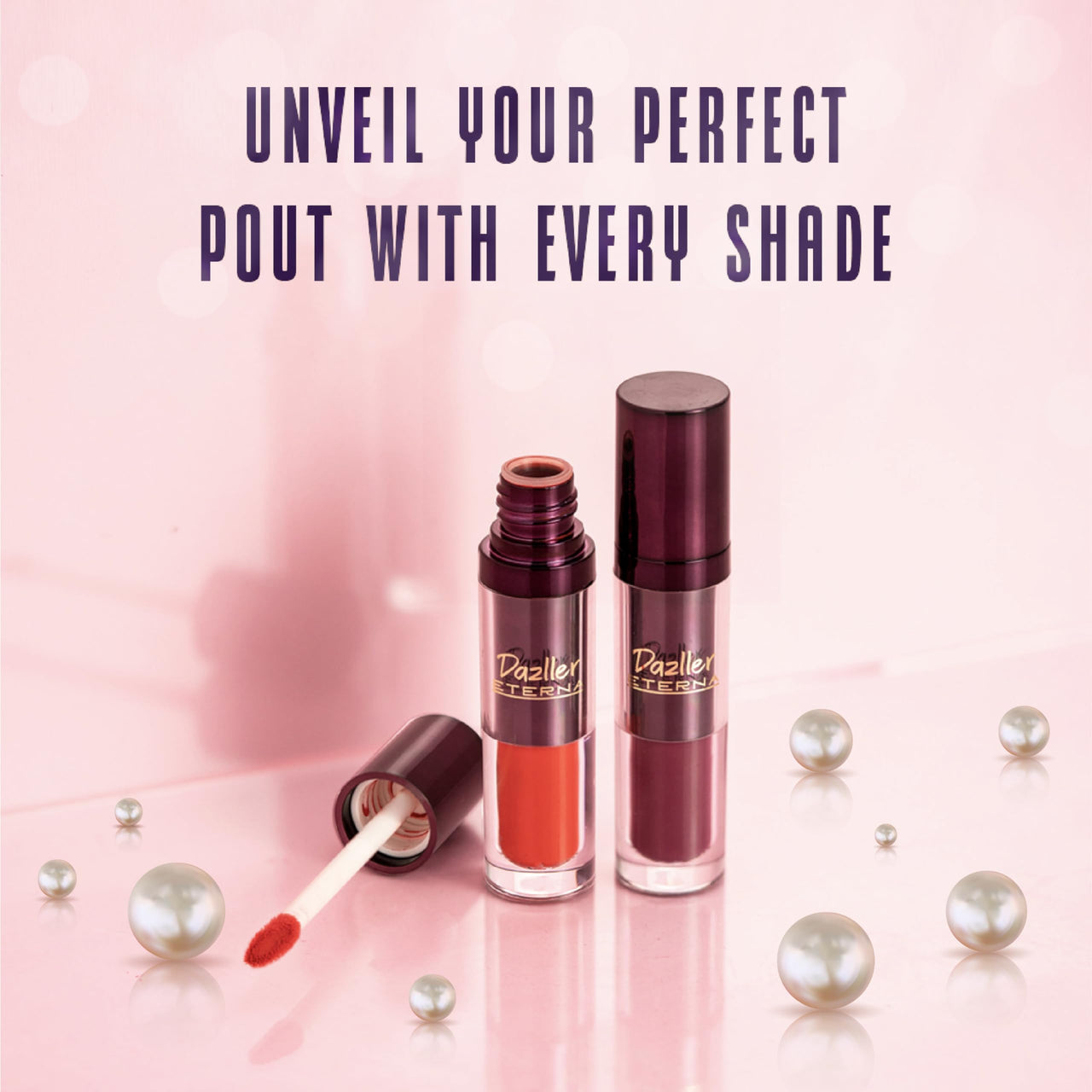 Dazller Eterna Long Stay Lip Colour, 4g, LC121 - Rembrandt - Waterproof, Matte, Ultra-Intense Pigments, Skin-Nourishing Extracts