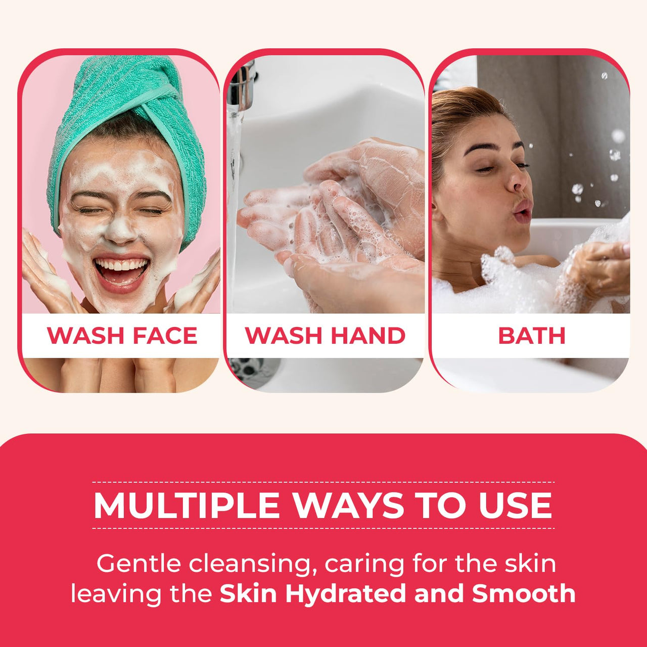 Passion Indulge Handmade Soap Natural Berry Burst Bath Bar - (Strawberry) (Pack of 3)