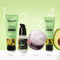 QUENCH BOTANICS Bravocado Sunscreen Spf 50+ Pa++++ Korean Sunscreen With Vitamin E & Avocado,No White Cast Lightweight & Non-Sticky, Uva & Uvb Protection For Women & Men (50Ml) All Skin Type