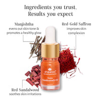 Shankara Ayurvedic Kumkumadi Oil (Tailam) with Saffron & Red Sandalwood | Elixir for Glowing Skin with Pure Essential Oils | Natural Radiance & Youthful Complexion | All Skin Types | 5ml