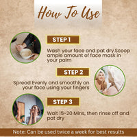 VEDAHARVEST Harvest Multani Mitti Face Pack/Mask, 100gm| Removes Acne, Blackheads, Pigmentation | Natural Face Glow For Man And Women | Chemical Free | Ayurvedic Face Mask