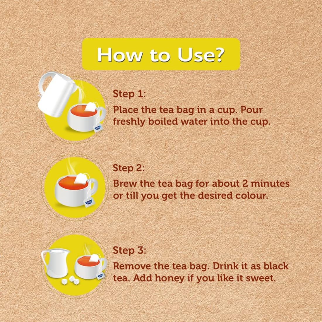 Tetley | Lemon Flavoured Refreshing Tea | Black Tea | 50 Tea Bags, 100 Grams