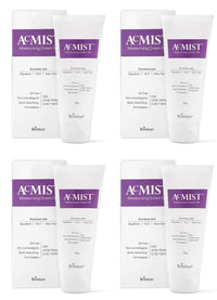 Brinton AcMist Vitamin E & Aloe Vera Based Moisturizing Cream Gel for Acne Prone and Oily Skin | Oil Free, Quick Absorbing & Lightweight | 50 g x Pack of 4