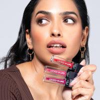 Mila Beauté Locked In Lips Transfer Proof Liquid Lipstick | 12 Hrs Non Transfer | Highly Pigmented and Hydrating | Transfer Proof Formula with Hyaluronic Acid | Smooth Glide Application - (Milk Tea, 4.5 ml)