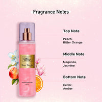 PureSense Diva Dazzle Pink Shimmer Body Mist Spray for Women | Long Lasting Luxury Refreshing Fragrance | Travel Friendly | 150ml