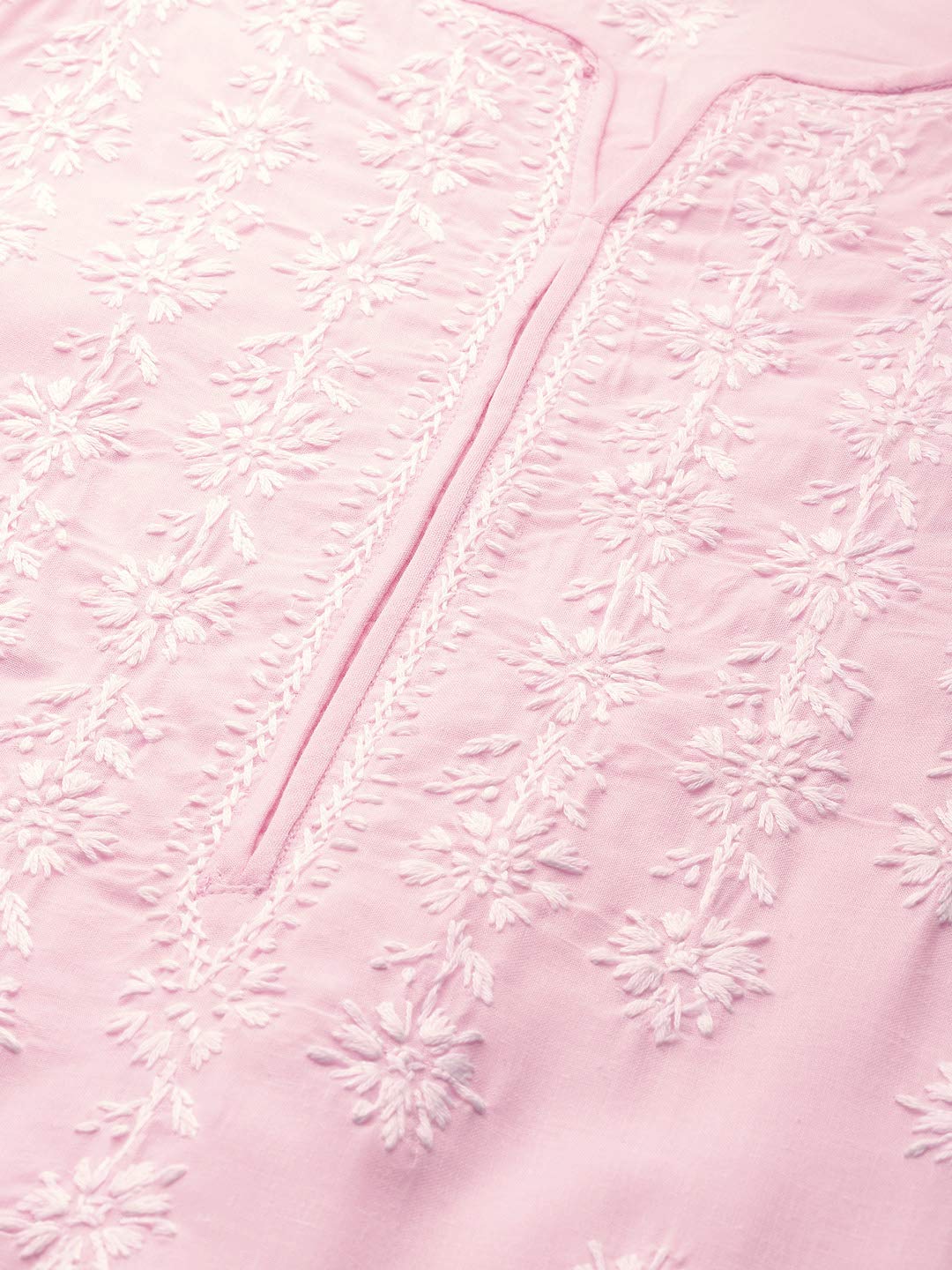 Ada Hand Embroidered Lucknowi Chikankari Ethnic Wear Cotton Kurta Kurti Tunic for Women