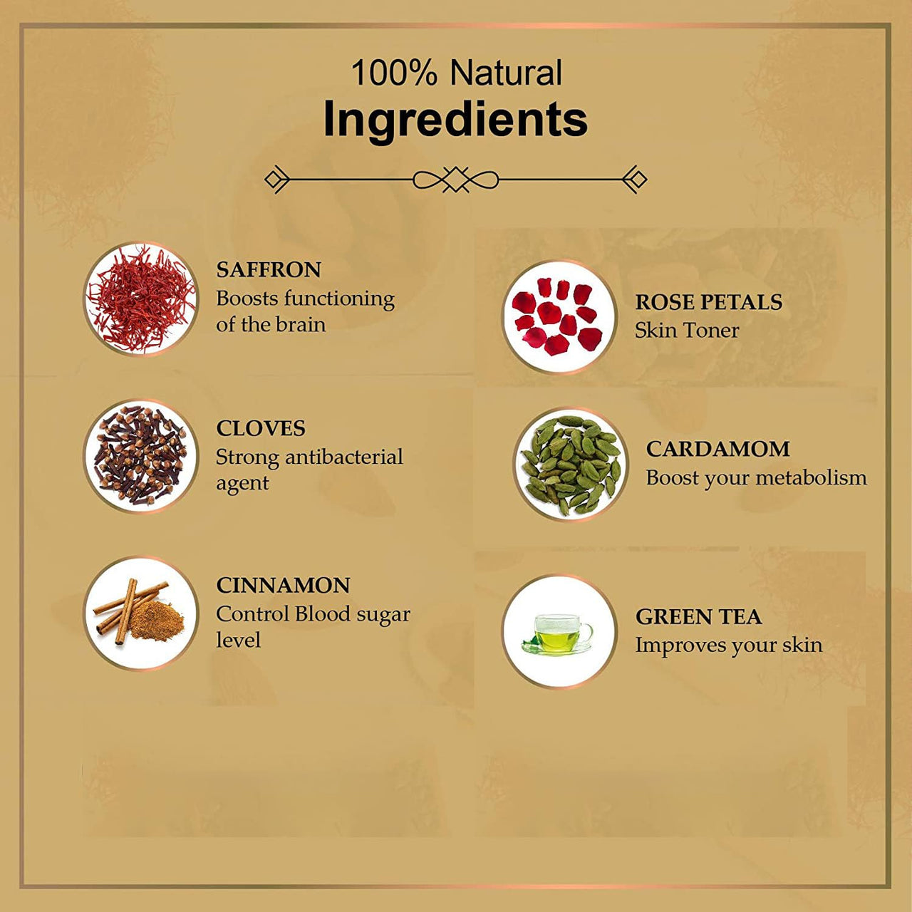 The Tea Heaven Green Tea Tea Gift - Kashmiri Kahwa-With, Saffron And Spices- 30 Tea Bags, 2.5 Gm