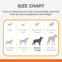 Nylabone Dura Chew Power Chew Textured Bone Flavor Medley X-Large/Souper (1 Count) X-Large 50+ lbs.