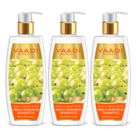 Vaadi Herbals Hair fall and Damage Control Amla Shikakai Shampoo, 350ml (Pack of 3)