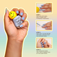 Shryoan Smil-y Glossy Nail Enamel With Enhanced Colors | Long Lasting Nail Polish | With Nail Polish Remover | Shade- Glitter Fusion | Set of 3 | 11ml Each