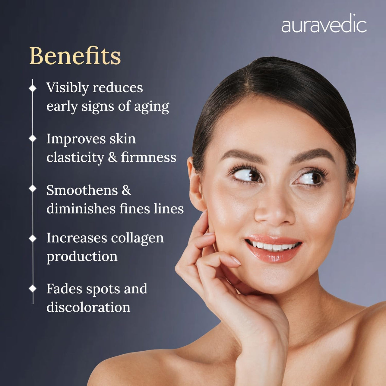 Auravedic Kumkumadi Oil Retinol Night Cream For Face - Night Cream For Women With Niacinamide, Retinol, Saffron & Padmaka - Overnight Repair & Renew For Glowing Skin, 50g