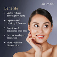 Auravedic Kumkumadi Oil Retinol Night Cream For Face - Night Cream For Women With Niacinamide, Retinol, Saffron & Padmaka - Overnight Repair & Renew For Glowing Skin, 50g