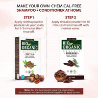 INDUS VALLEY 100% Organic Reetha Powder | Sapindus mukorossi For Hair & Scalp Treatment - (100g)