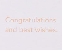 American Greetings Wedding, Bridal Shower or Engagement Card (Joined Hearts)