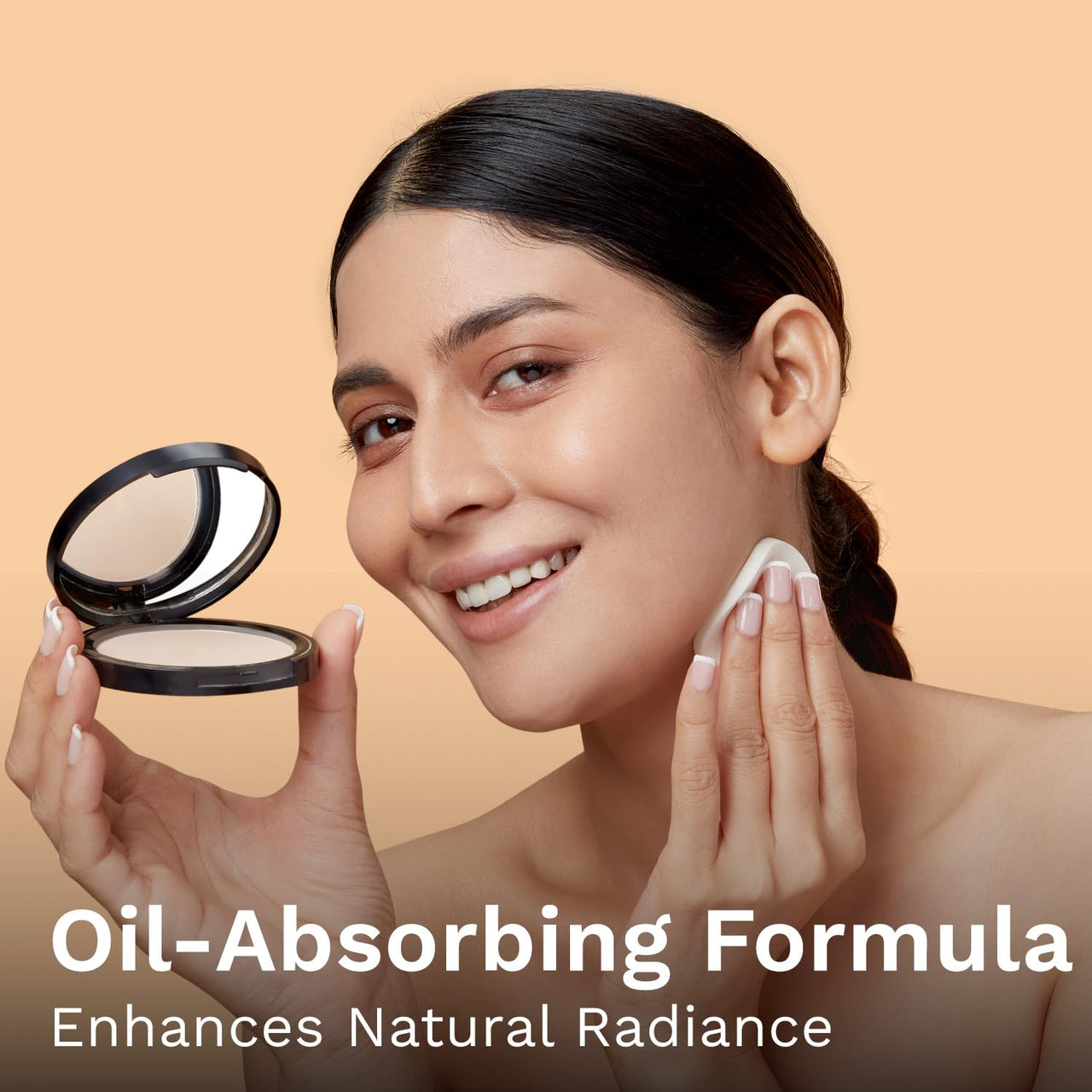 Pilgrim Ivory-05 Matte Finish Compact Powder SPF 25 Absorbs Oil, Conceals & Gives Radiant Skin