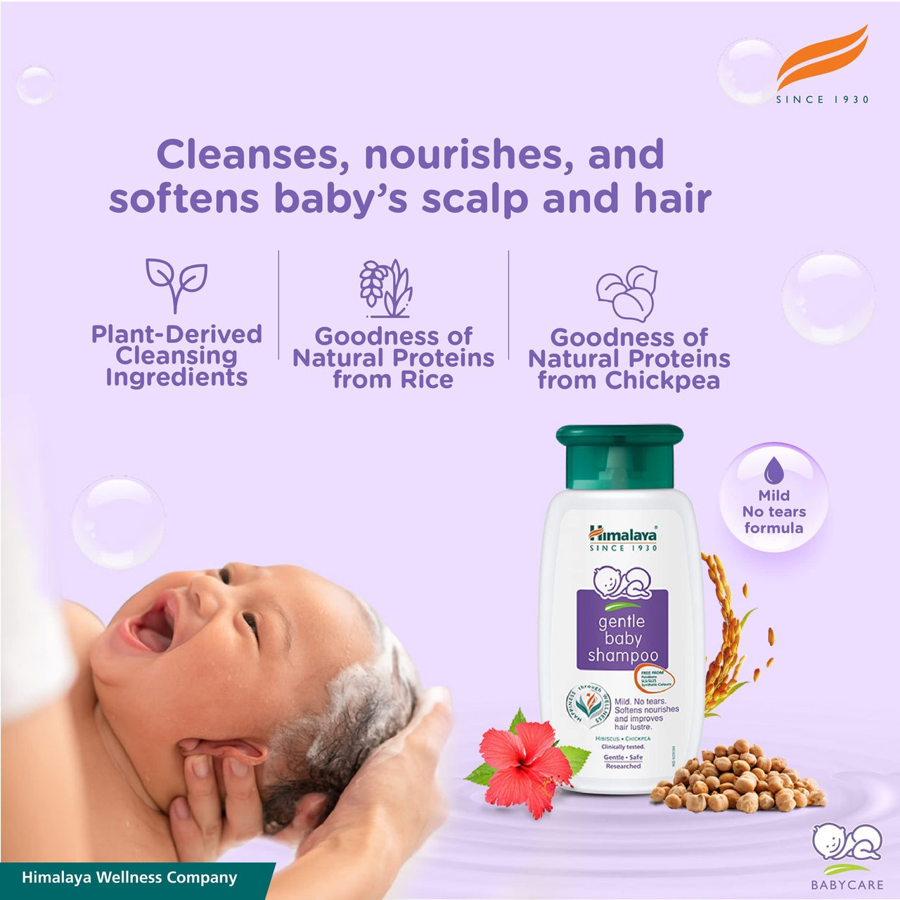 Himalaya Baby Gift Pack Series,Pack of 1 Set,White & Himalaya Gentle Baby Shampoo (200ml)