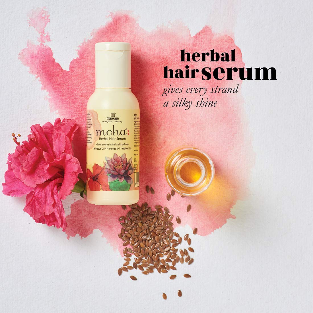 Moha: Herbal Shampoo 200 ml and Hair Serum 30 ml Combo set effective for Hair and Scalp - (Pack of 2)