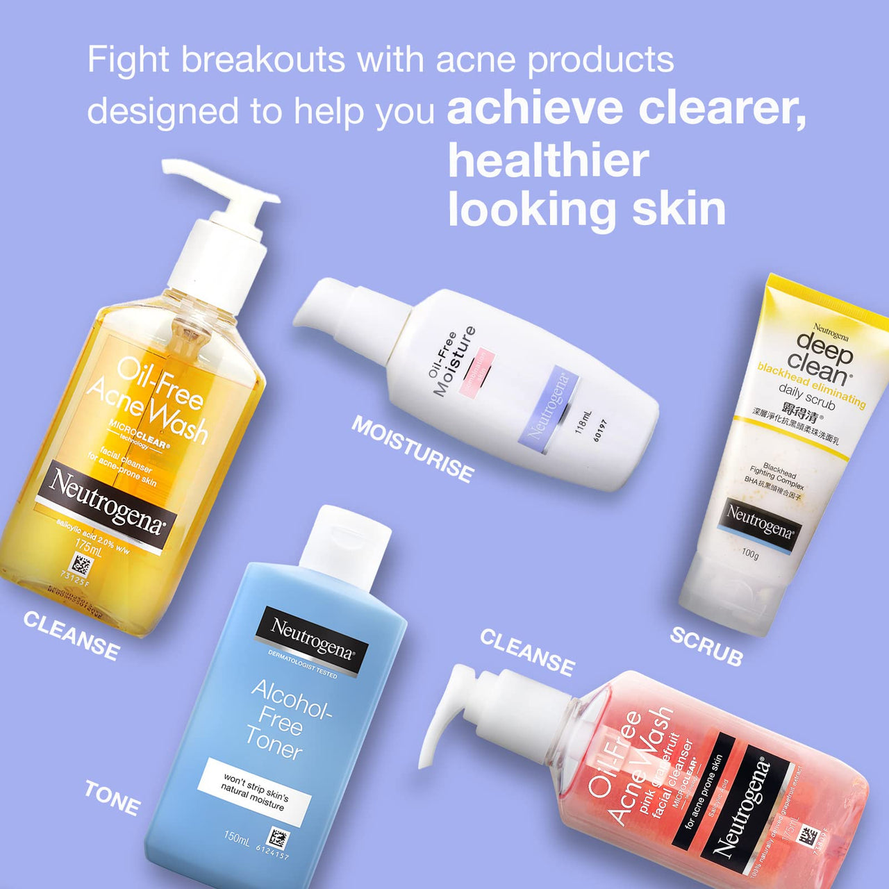 Neutrogena Combi Skin Moisture for Moisturize Dry Skin and Control Shine in Oily Areas (Dry Skin) 118 ml (Pack of 1)