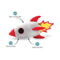 Fringe Studio Dog Toy, Rocket Ship-Plush Pet Toy (289349)