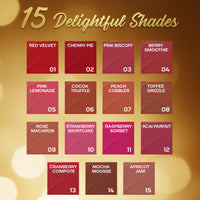 FACES CANADA Comfy Matte Velvet Touch Lipstick - Cherry Pie 02, 4.2g | Velvety Matte Finish | 8HR Longstay | Intense Colour | Hydrating Lips | Smooth Application