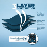 Voyager Step-in Air Dog Harness - All Weather Mesh Step in Vest Harness for Small and Medium Dogs and Cats by Best Pet Supplies - Harness (Blue/Black Trim), S (Chest: 14.5-16