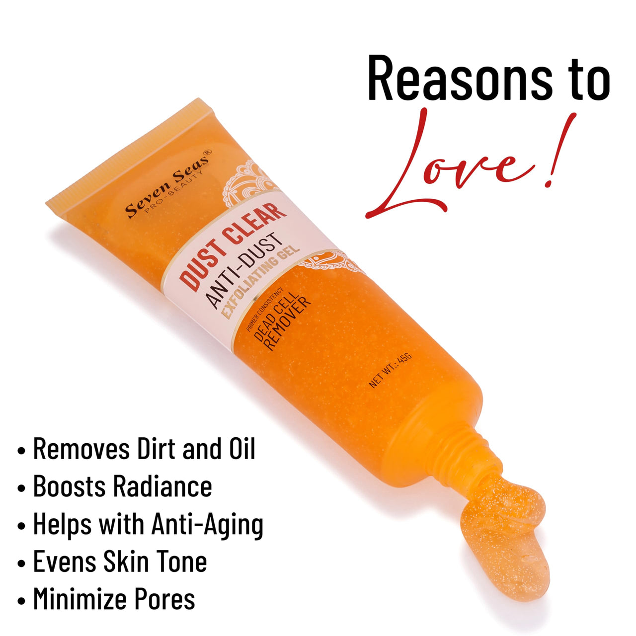 Seven Seas Dust Clear Anti-dust Exfoliating Gel Dead Cell Remover for Men and Women (45g)