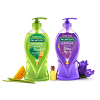 Palmolive Aroma Morning Tonic Body Wash, 750ml & Palmolive Aroma Absolute Relax, Body Wash 750 ml, Combo Pack
