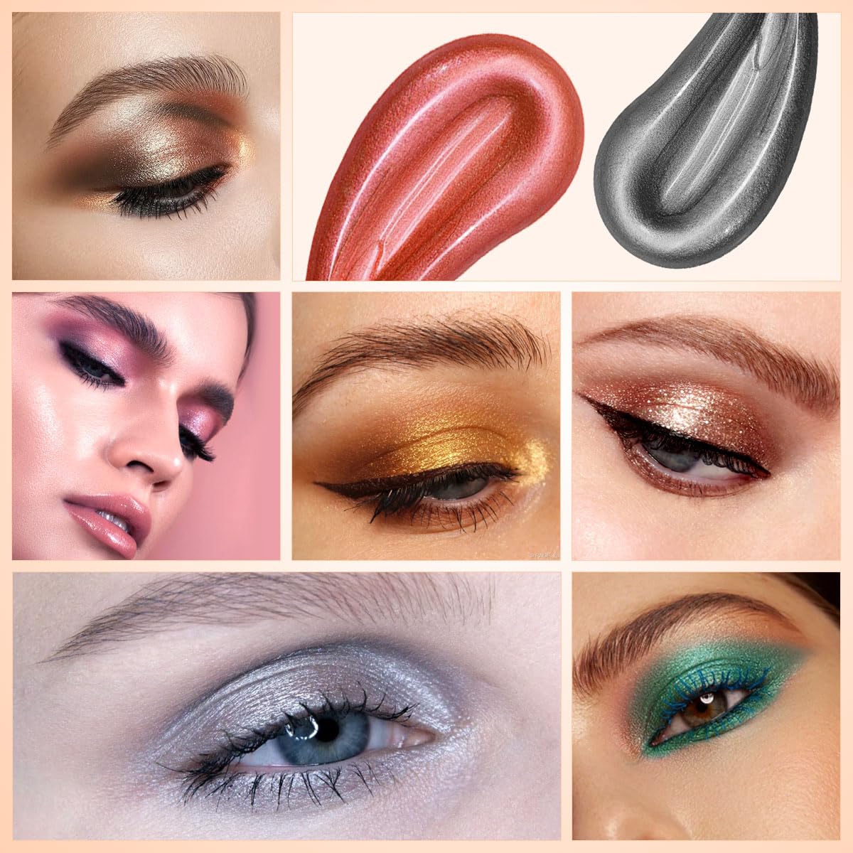 Shryoan Diamond Dew Matte Liquid Eyeshadow | Highly Pigmented Eyeshadow With Radiant Shimmer Finish | Non-Transfer, Instant Dry, Long Wearing Eyeshadow (5ml) (Shade-03)