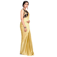 Cloud walker Women Soft Satin Silk Saree With Digital Printed Unstiched Blouse Piece(5.5m Saree +0.8m Blouse Piece).