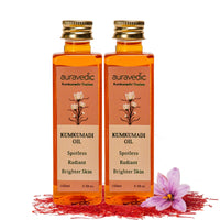 Auravedic Kumkumadi Tailam Face Oil 100Ml Pack Of 2 Kumkumadi Oil For Face Glowing Skin Pigmentation Dark Spots Body Oil After Bath For Daily Use
