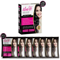 Iba Hair Colour for Women - Dark Coal, 70g | 100% Pure Henna Based Powder Sachet | Natural Hair Colour & Long Lasting with Conditioning Formula | Reduced Hair Fall & Hair Damage | Shine & Nourish Hair | Free from Ammonia and Other Harmful Chemicals | Herb
