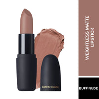 Faces Canada Combo - Magneteyes Kajal (0.35gm) & Weightless Matte Finish Lipstick Buff Nude (4gm)