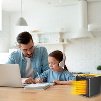 Ontel Handy Heater Turbo 800 Wall Outlet Small Space Heater with Adjustable Thermostat, Programmable 12-Hour Timer, Auto Shut Off - Quiet & Space-Saving Ceramic Mini Heater