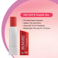 Dr.Rashel Strawberry Moisturizing Lip Balm - 4.5 gms Tinted Lip Moisturizer for Dry, Chapped & Cracked Lips, Enriched with vitamin E and Natural Oil, Intense Hydration and UV protection