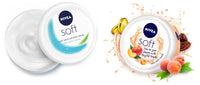 Nivea Soft Playful Peach, Light Moisturizer Cream For Face, Hands And Body200 Ml & Nivea Soft Light Moisturizer, 200 Ml