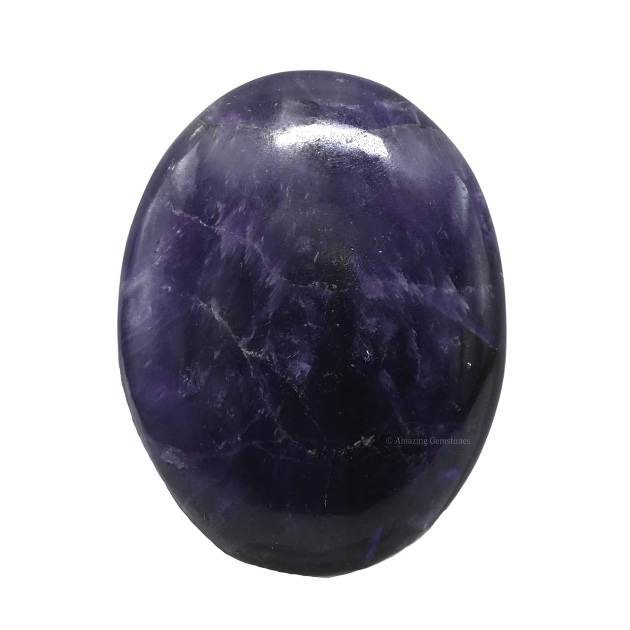 Amethyst Massage Polished Crystal Palm Stone, Large Size Amethyst Stone for Chakra Balancing, Reiki Healing and Crystal Grid
