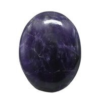 Amethyst Massage Polished Crystal Palm Stone, Large Size Amethyst Stone for Chakra Balancing, Reiki Healing and Crystal Grid