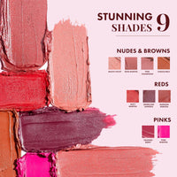 mCaffeine Shades Creamy Matte Kiss Bullet Lipstick | Moisturizing & Lightweight | Comfortable, Non-drying & Long Stay Lipstick | Infused with Cocoa Butter & Vitamin E | 3.5 g - Rose Martini