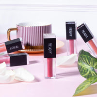 MEANT Majesty Matte Liquid Lipstick Combo - Day Dazzle (Set of 4) | Long-Lasting up to 12 hours | Enriched with Vitamin C and Jojoba Oil