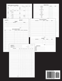 Budget Notebook: Daily Weekly Monthly Budget Planner Workbook with Bill Payment Tracker Debt and Savings Log Organizer Income Expenses Tracker ... Personal or Business Accounting Notebook
