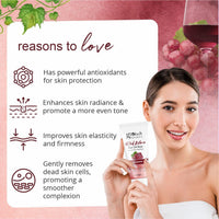 Globus Naturals Red Wine Peel Off Mask & Facial Kit Combo, Anti Ageing Formula, For All Skin Types