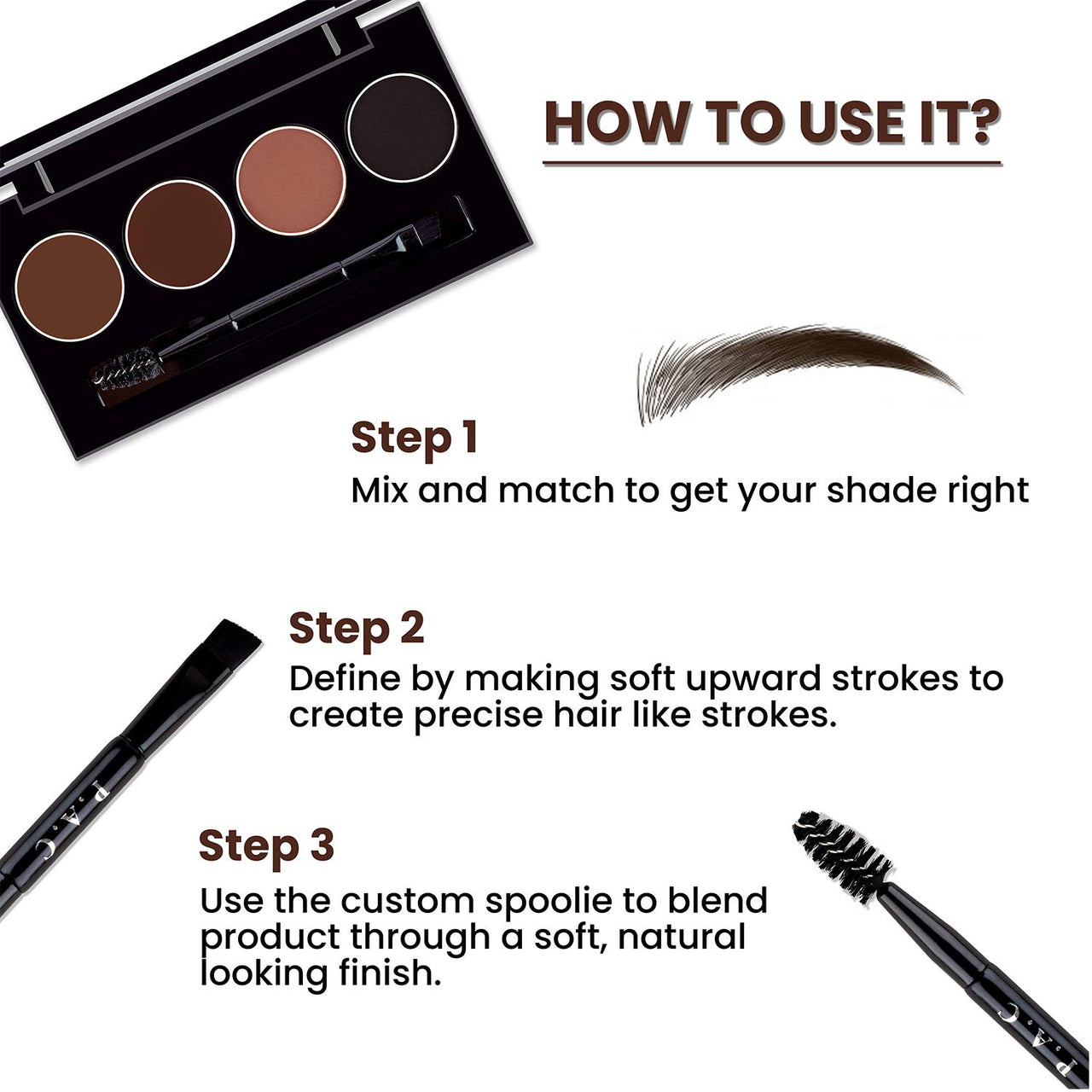 PAC SuperBrowww Palette X4-02 (Brow Binge)