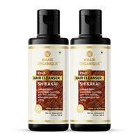 Khadi Organique Shikakai Shampoo/Cleanser Pack Of 2, (420 ML)