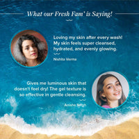 Aqualogica illuminate+ Smoothie Face Wash with Wild Berries & Alpha Arbutin for Gently Exfoliates & Hydrates Skin | For Glowing, Combination & Dry Skin -100ml