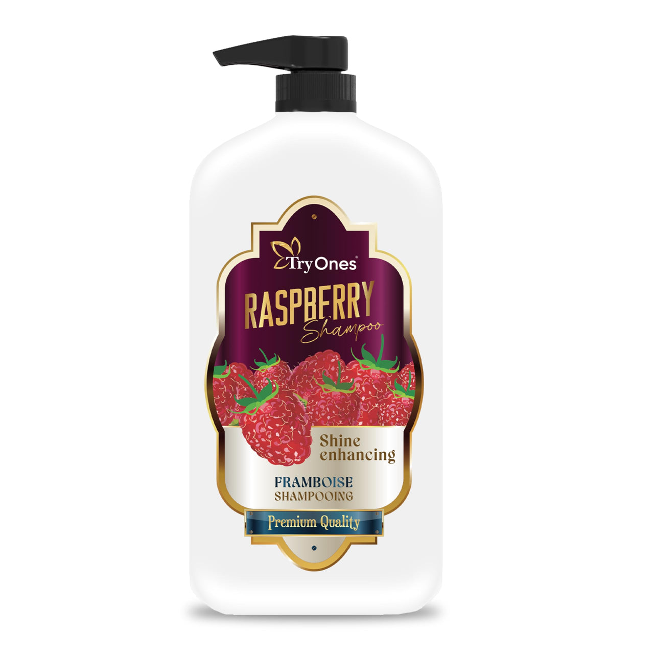 TryOnes Hair Care Shampoo Red Raspberry For Silky, Smooth, Long Hair & Split End Repair | Shampoo for Women and Men 1000ml