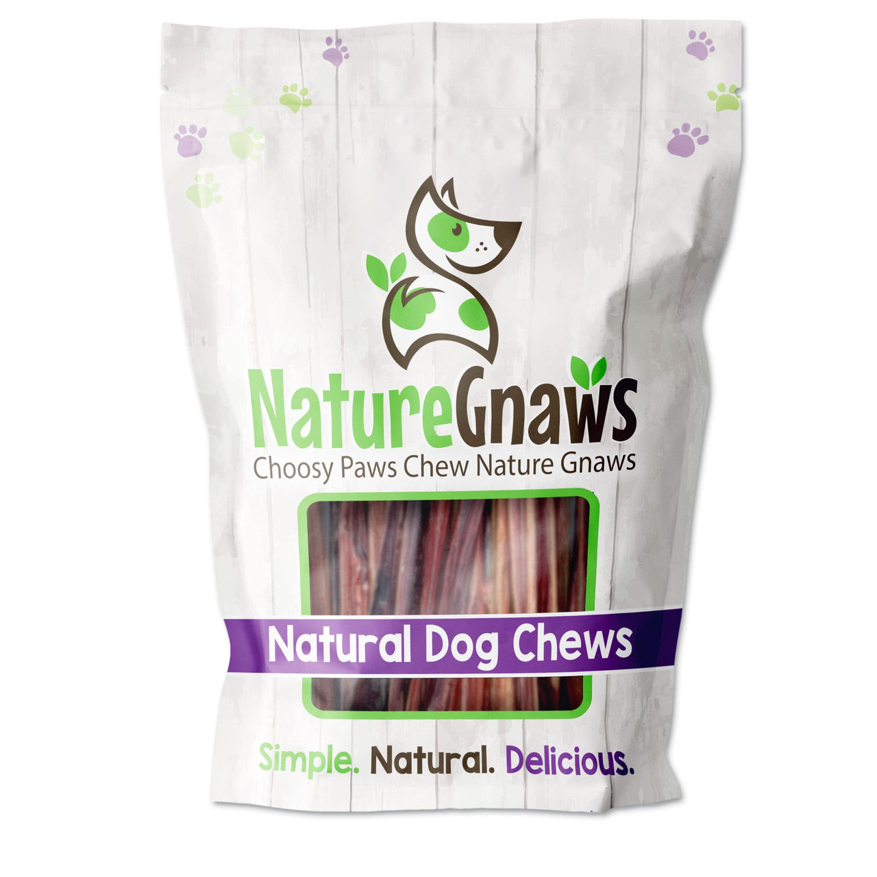 Nature Gnaws - Braided Twists for Dogs - Premium Natural Beef Dog Chew Treats - Combo of Bully Sticks and Beef Gullet - Long Lasting Training Reward